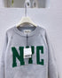 Letter Printed Crew Neck Pullover